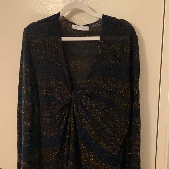Zara Metallic thread knit tunic - Picture 3 of 5